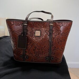 Dooney & Bourke Leather Embossed Disney Tote Purse